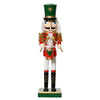 Statuetta decorativa Soldatino schiaccianoci natalizio h 38 cm