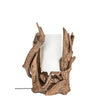 Lampada da Tavolo Bion in legno di teak riciclato h 70 cm