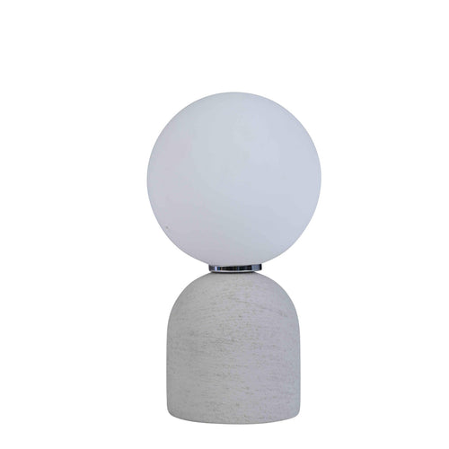 Lampada da tavolo Jael Bomb con base in argilla h 22 cm