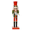 Statuetta decorativa Soldatino schiaccianoci natalizio h 38 cm