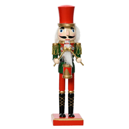 Statuetta decorativa "Soldatino schiaccianoci" natalizio h 38 cm