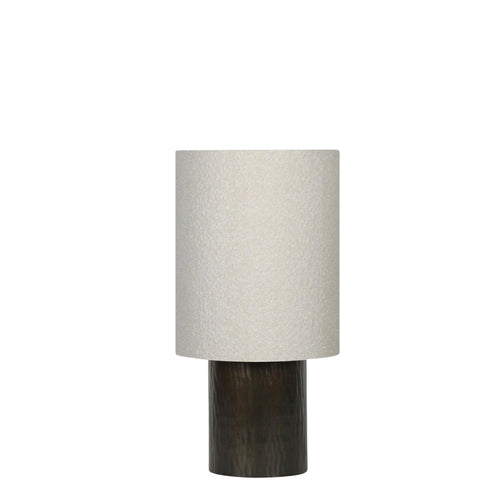 Lampada da tavolo Bihar in metallo e cotone h 41 cm