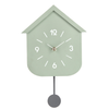 Orologio da parete Home con pendolo in acciaio a batteria 24x5,5x37,5 h cm