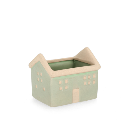 Vaso khloe rettangolare in porcellana 14,3 x 11  x  h11,5 cm