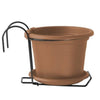Vaso tondo Cilindro Basic Kit in plastica 100% riciclata per piante e fiori da giardino
