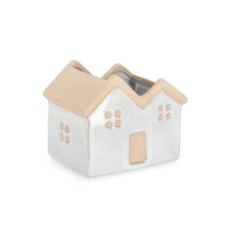 Vaso khloe rettangolare in porcellana 14,3 x 11  x  h11,5 cm
