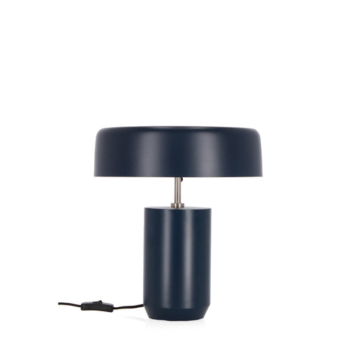 Lampada da tavolo Kaithal blu in metallo h 35 cm