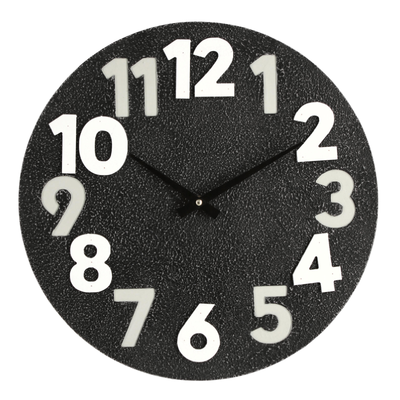 Orologio da parete in mdf a batteria Timing Ø 40x4,5 h cm
