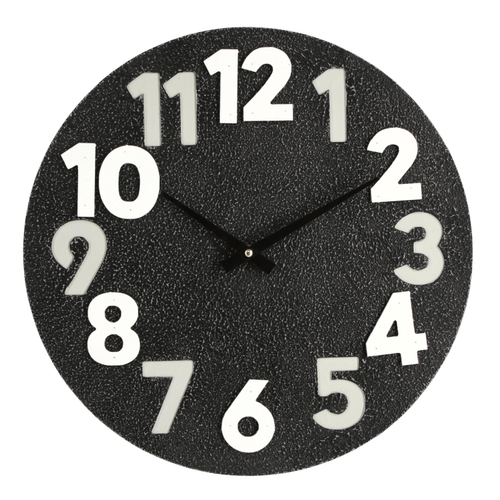 Orologio da parete in mdf a batteria Timing Ø 40x4,5 h cm