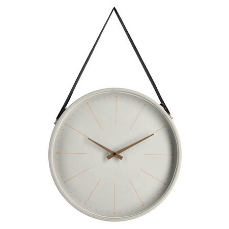 Orologio da parete "Timely" in acciaio a batteria 40x6x66 h cm