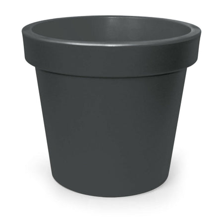 Vaso Cromia Gemma per piante decorazione tinta unita in resina "Made in Italy"