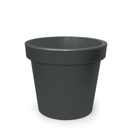 Vaso Cromia Gemma per piante decorazione tinta unita in resina "Made in Italy"