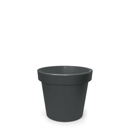 Vaso Cromia Gemma per piante decorazione tinta unita in resina "Made in Italy"