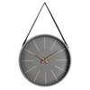 Orologio da parete Timely in acciaio a batteria 40x6x66 h cm