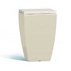 Poltroncina Comfy Fine pouf in resina con cuscino alto confortevole Made in Italy