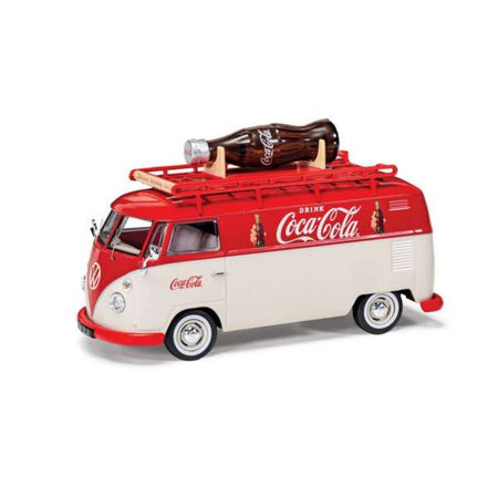 Furgone "Coca-Cola" con bottiglia per villaggio di Natale e collezionismo 10 x 4,7 x 6 cm