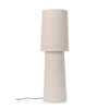 Lampada da tavolo Lamki in tessuto boucle h 58 cm