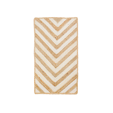 Tappeto da interno Akhila freccia naturale color avorio 60 x 90 cm