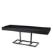 Alzata in alluminio color nero, decorazione natalizia moderna ed elegante, da h 17 cm