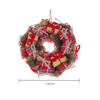 Corona natalizia decorata con pacchi regalo h 26 cm