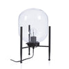 Lampada da tavolo Queer in acciaio e vetro h 38 cm