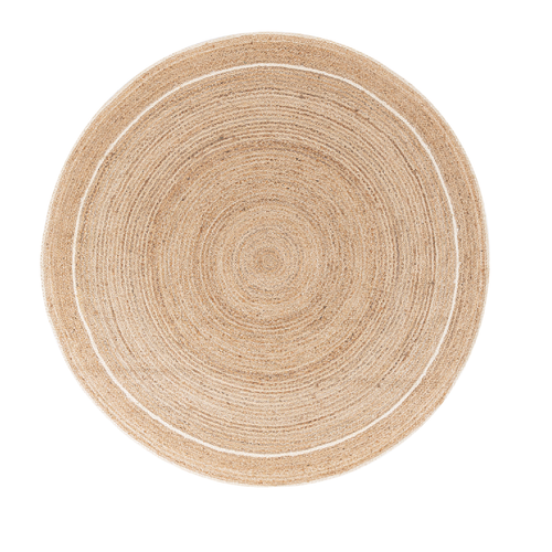 Tappeto rotondo da interno Ankit naturale