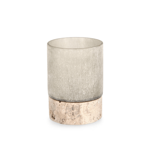 Vaso mirissa beige  prodotto a mano Ø 9,5 x h 13 cm