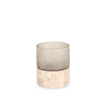 Vaso mirissa beige  prodotto a mano Ø 9,5 x h 13 cm
