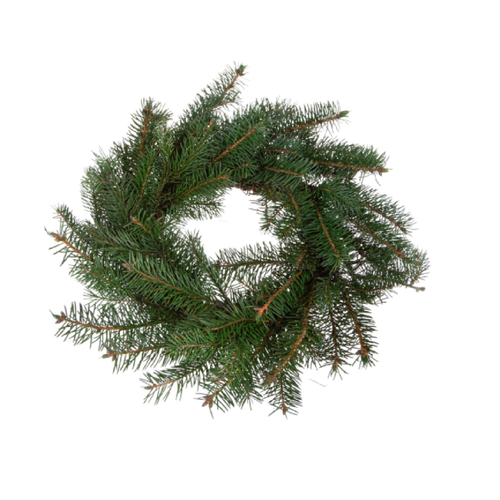 Corona di Abete Preservato, Verde, per Decorazioni Natalizie