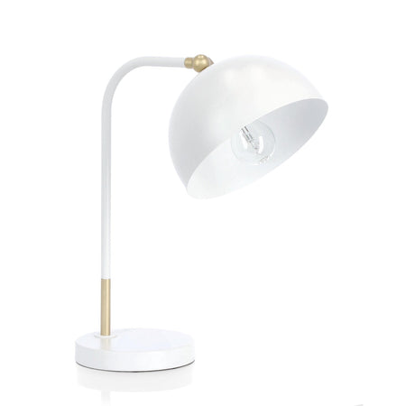 Lampada da tavolo "Glasgow" in acciaio h 41 cm