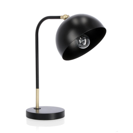 Lampada da tavolo "Glasgow" in acciaio h 41 cm