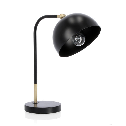 Lampada da tavolo Glasgow in acciaio h 41 cm