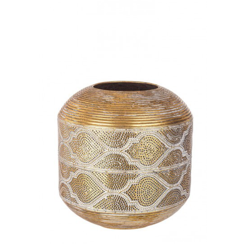 Lanterna Zag cilindrica in metallo e vetro da esterno