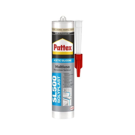 Silicone acetico "Solyplast" multiuso 300 ml resistente alle muffe