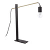 Lampada da tavolo Carter nera in acciaio h 50 cm