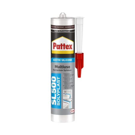 Silicone acetico "Solyplast" multiuso 300 ml resistente alle muffe