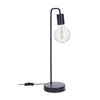 Lampada da tavolo Emotion nera in acciaio h 48 cm
