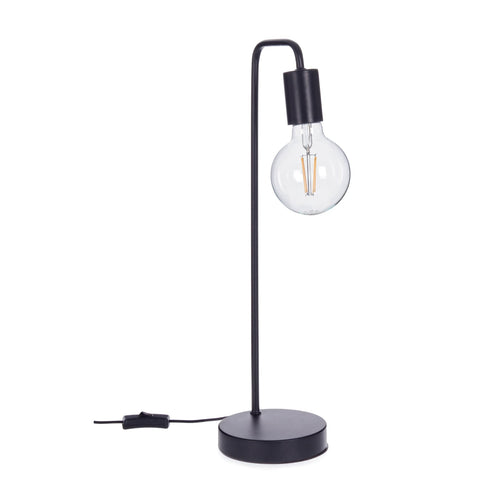 Lampada da tavolo Emotion nera in acciaio h 48 cm