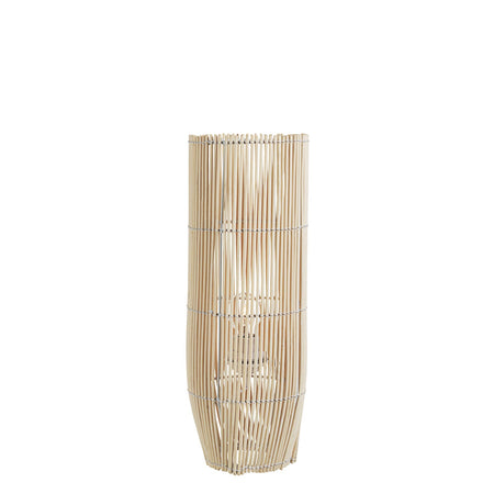 Lampada da tavolo "Arusha" in bamboo metallo e plastica