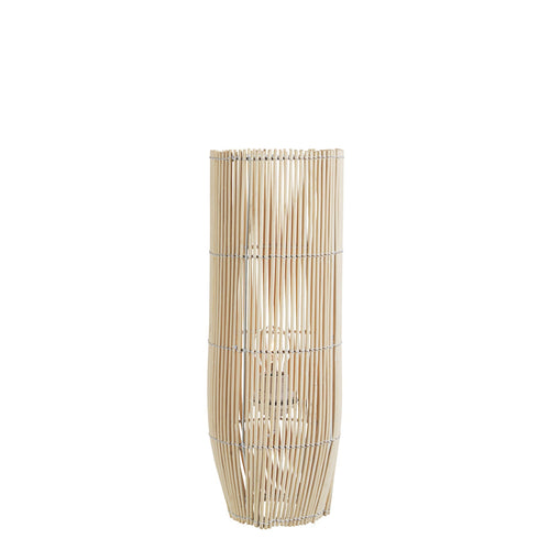 Lampada da tavolo Arusha in bamboo metallo e plastica