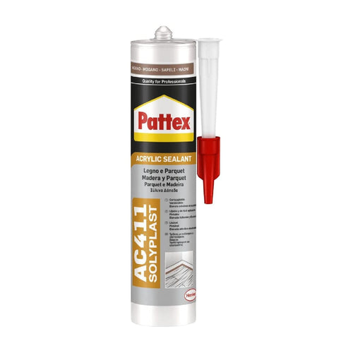 Silicone acrilico Pattex AC411 per legno e parquet 300 ml