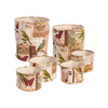 Set 6 porta oggetti Botanic in plastica