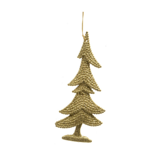Pendaglio colore oro per albero decorazione natalizia da 10.5 cm