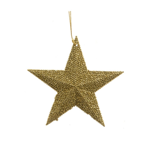 Pendaglio colore oro per albero decorazione natalizia da 10.5 cm