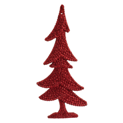 Pendaglio colore rosso per albero decorazione natalizia da 10.5 cm