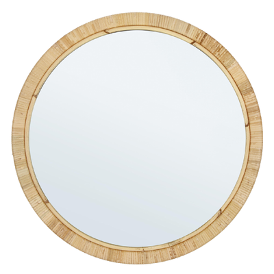 Specchio con cornice in mdf Mozambico tondo Ø 60x2 cm