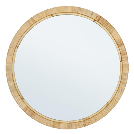 Specchio con cornice in mdf "Mozambico" tondo Ø 60x2 cm