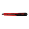 Cutter a dentatura obliqua con corpo in ABS e con lama da 9 mm