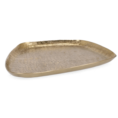 Vassoio decorativo lathe in alluminio artigianale