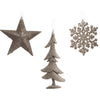 Pendaglio colore perla per albero decorazione natalizia da 10.5 cm